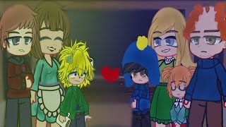 Craig amp Tweeks families react to Tweek amp Craig  South Park gacha [upl. by Acinemod]