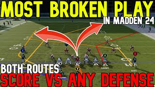 ⚠️THE NEW META⚠️ Best Offense in Madden NFL 24 Run amp Pass EVERY ROUTE SCORES VS ANY DEFENSE Tips [upl. by Adiela]