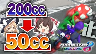 【ゆっくり実況】200ccの後に50ccを走ったらまさかの結果に！？【マリオカート8DX】 [upl. by Anitak]