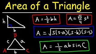 Area of a Triangle Given 3 Sides Herons Formula [upl. by Amata351]