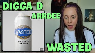 DIGGA D FT ARRDEE  WASTED VISUALIZER  UK REACTION 🇬🇧  MADNESS 🔥🔥 [upl. by Joelle]