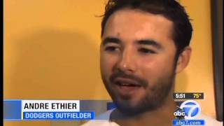 Andre Ethier Supports Kids Battling Cancer and Gives Out ThermalAid Bears [upl. by Ruperta]