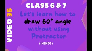 How to Draw a 60Degree Angle Without a Protractor [upl. by Lebar473]