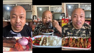 chinese people eating mukbang unique chinese foodfood eating video [upl. by Lubbi]