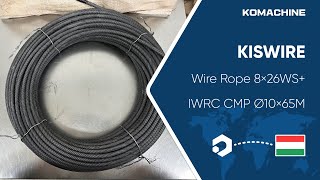 KISWIRE  Wire Rope 8×26WSIWRC CMP Ø10×65M  INV04637 [upl. by Kal262]