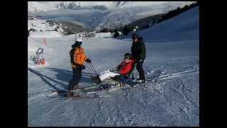 le ski handicap quothandiskiquot pour tous à Aimes la Plagne 2000 [upl. by Hamner]