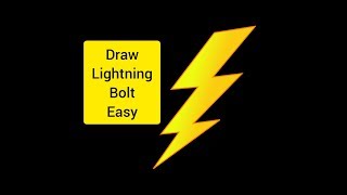 How to draw lightning bolt step by step easy [upl. by Assecnirp89]