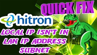 Quick Fix Ep18 Hitron Modem Port Forward LOCAL IP ISNT IN LAN IP ADDRESS SUBNET Hitron DoubleNAT [upl. by Martino52]