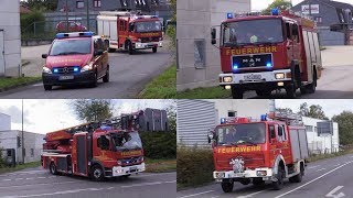 CBRN Einsatz Einsatzfahrten der Feuerwehr Würselen am 221017 [upl. by Anaele]