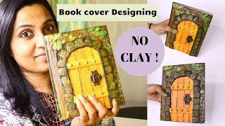 Awesome Book cover making idea  No clay used Cardboard Craft By Aloha Crafts [upl. by Tomasina]