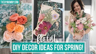 Spring DIY Decor ideas for the Flower Lover Collab with Farmhouse on Boone  The DIY Mommy [upl. by Atekal857]