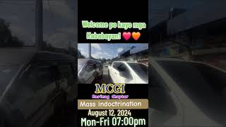 MCGI Mass Indoctrination AUGUST 12 2024 700pm [upl. by Hannavahs]