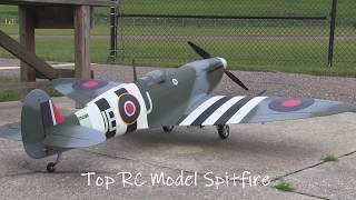 Top RC Spitfire Crash Landing 72118 [upl. by Einad322]