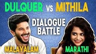 Marathi vs Malayalam Dialogues ft Dulquer Salmaan amp Mithila Palkar [upl. by Ociram]