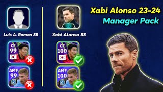 New Xabi Alonso 2324 Manager Pack 🔥😍  Really Worth for 500 Coins  eFootball 24 [upl. by Rawden]