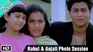 Rahul amp Anjali photo session  Movie Scene  Kuch Kuch Hota Hai  Shahrukh Khan Kajol Salman Khan [upl. by Concordia]