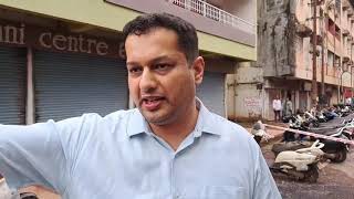 Goan Reporter Utpal Parrikar inspects Panjim Smart City Works after rains flooded panjim city [upl. by Ihcego]