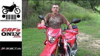 Honda CRF250L CRF300L ZETA Handguards Install Dual Sport [upl. by Nnainot]