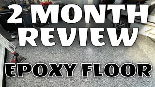 2 Month Review Of My Epoxy Floor Armorseal 1000 HS [upl. by Ahsed]