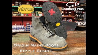 Origin Maine Boots get a Simple Sole Replacement from Traction to Grip soles from Vibram [upl. by Amluz]