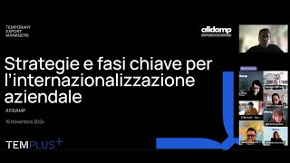 Strategie Export e fasi chiave per l’internazionalizzazione nel settore del professional cleaning [upl. by Malo]