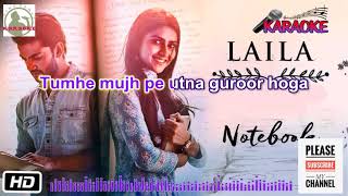 laila song notebook Full karaoke HQ with Scrolling Lyrics [upl. by Llatsyrk]