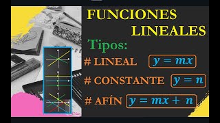 Funciones LINEALES  Tipos [upl. by Acinna482]