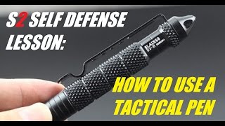 How To Use A Tactical Pen For Self Defense [upl. by Olyhs]