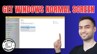 How to Get Normal Screen in Windows 10 [upl. by Nnyleimaj718]