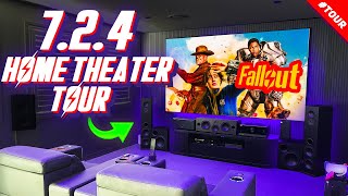 My ULTIMATE 724 Home Theater Tour 2024 4K DOLBY ATMOS  Krix  XGIMI  Valencia  Yamaha [upl. by Ymeon]