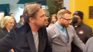 Leonardo DiCaprio at Killers of the Flower Moon Golden Globe Event [upl. by Ynnavoj]