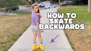 StepbyStep Guide to Learn How to Rollerblade going backwards beginner to advanced 🙃 [upl. by Annavaig]