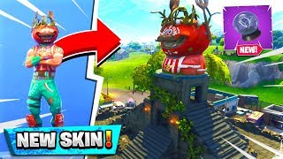 FORTNITE NEW Tomato Head UPDATED Tomato Town  Tomato Temple in Fortnite Battle Royale [upl. by Chessa606]