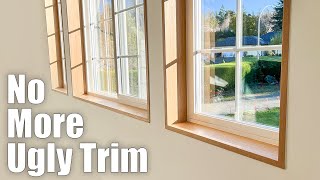 Minimalist Window Trim How To No More Ugly Window trim [upl. by Joscelin]