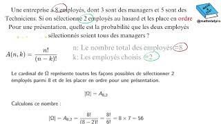 Exercice Corrigé  Résoudre un Exercice de Probabilité avec les Arrangements [upl. by Sherj154]