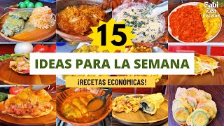 15 COMIDAS ECONÓMICAS parati viral parati fypシ recetas fyp fypシ゚viral viral [upl. by Sedgewick]