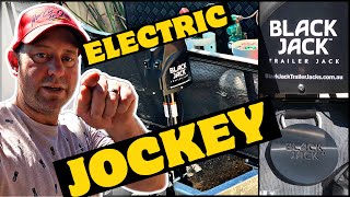 Installing Black Jack POWERED Jockey Wheel to Jayco All Terrain Caravan [upl. by Silera]