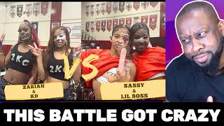 Sassy amp Boss vs KD amp Zariah  Tommy The Clown’s BATTLE ZONE 2024  REACTION [upl. by Kennan]