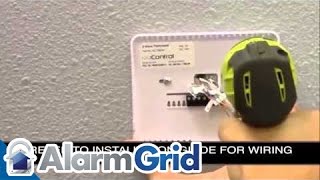 2GIG CT100 ZWave Thermostat Installation Video [upl. by Aneelad]