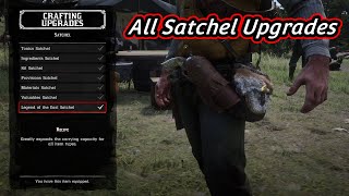 Red Dead Redemption 2  Crafting Upgrades  All Satchel Upgrades [upl. by Rao189]