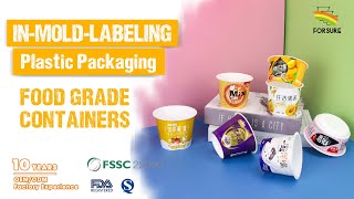 250ml IML Food Packaging Plastic Contaienr Manufacturer [upl. by Rdnaskela76]