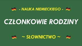 SŁOWNICTWO  CZŁONKOWIE RODZINY [upl. by Nylek306]