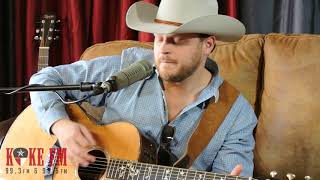 Josh Abbott sings quotShes Like Texasquot live on KOKEFM [upl. by Yffub233]