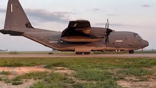 AC130J Gunship Lands on a Highway [upl. by Aneeh]