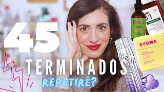 45 Productos TERMINADOS 😱  Skincare y Cuidado Capilar [upl. by Analihp216]