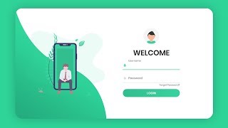 Responsive Animated Login Form Using HTML amp CSS amp JavaScript [upl. by Elcarim]