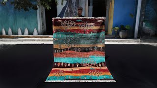 5×7 Landscape Gabbeh Rug – A HandKnotted Masterpiece from Sheberghan Afghanistan [upl. by Umeh]