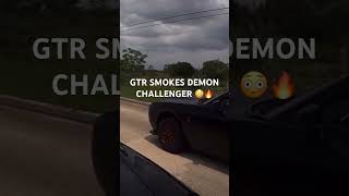 GTR SMOKES DEMON CHALLENGER trending gtr demon challenger shorts new race viral short nba [upl. by Klockau]