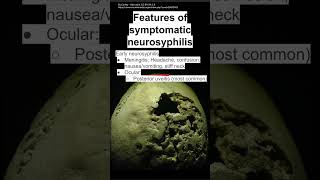 Features of symptomatic neurosyphilis [upl. by Jarrid]