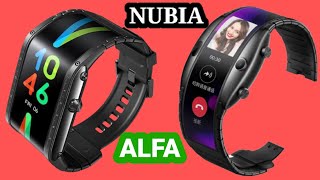 Future SmartWatch Phone Flexiable Display  Nubia Alpha [upl. by Swetiana]